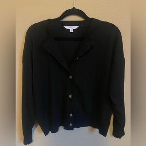 Black Button Cardigan
